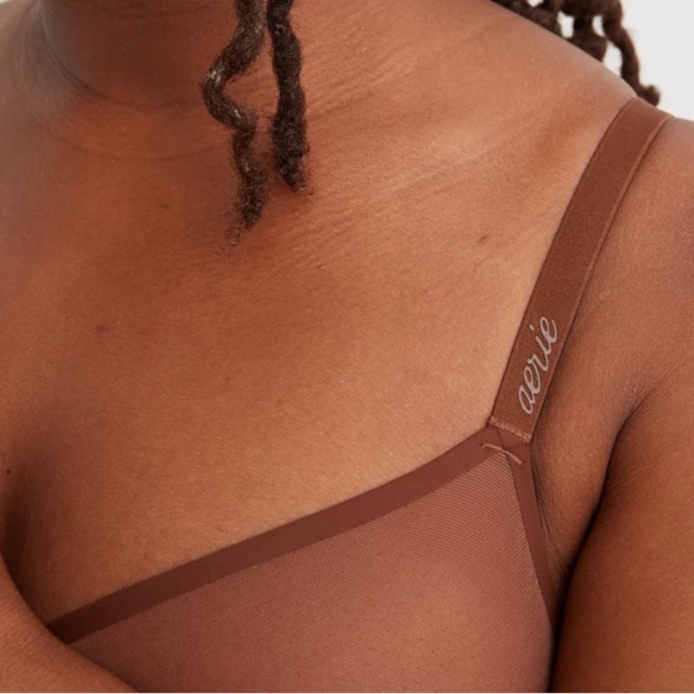 Aerie smoothez mesh unlined bra